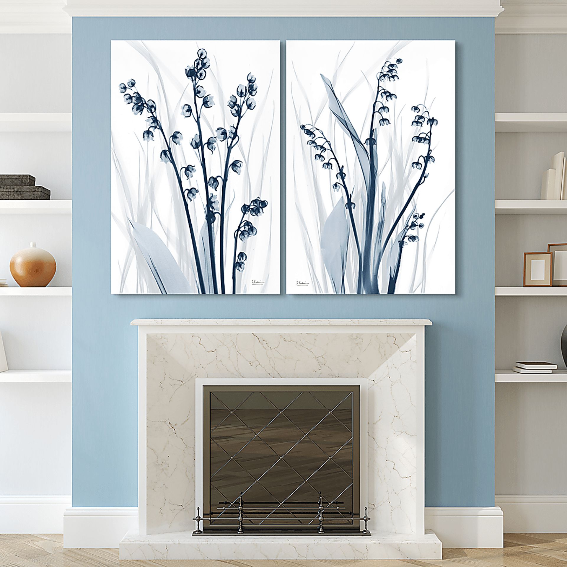 Galisteo Blue Artwork, Set of 2 - Image 5