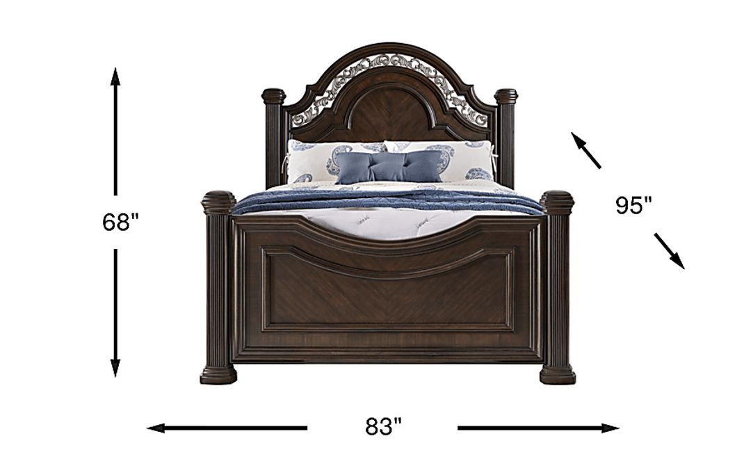 Gallagher Avenue Brown 3 Pc King Panel Bed