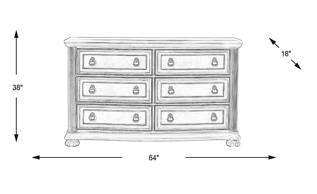 Gallagher Avenue Brown Dresser
