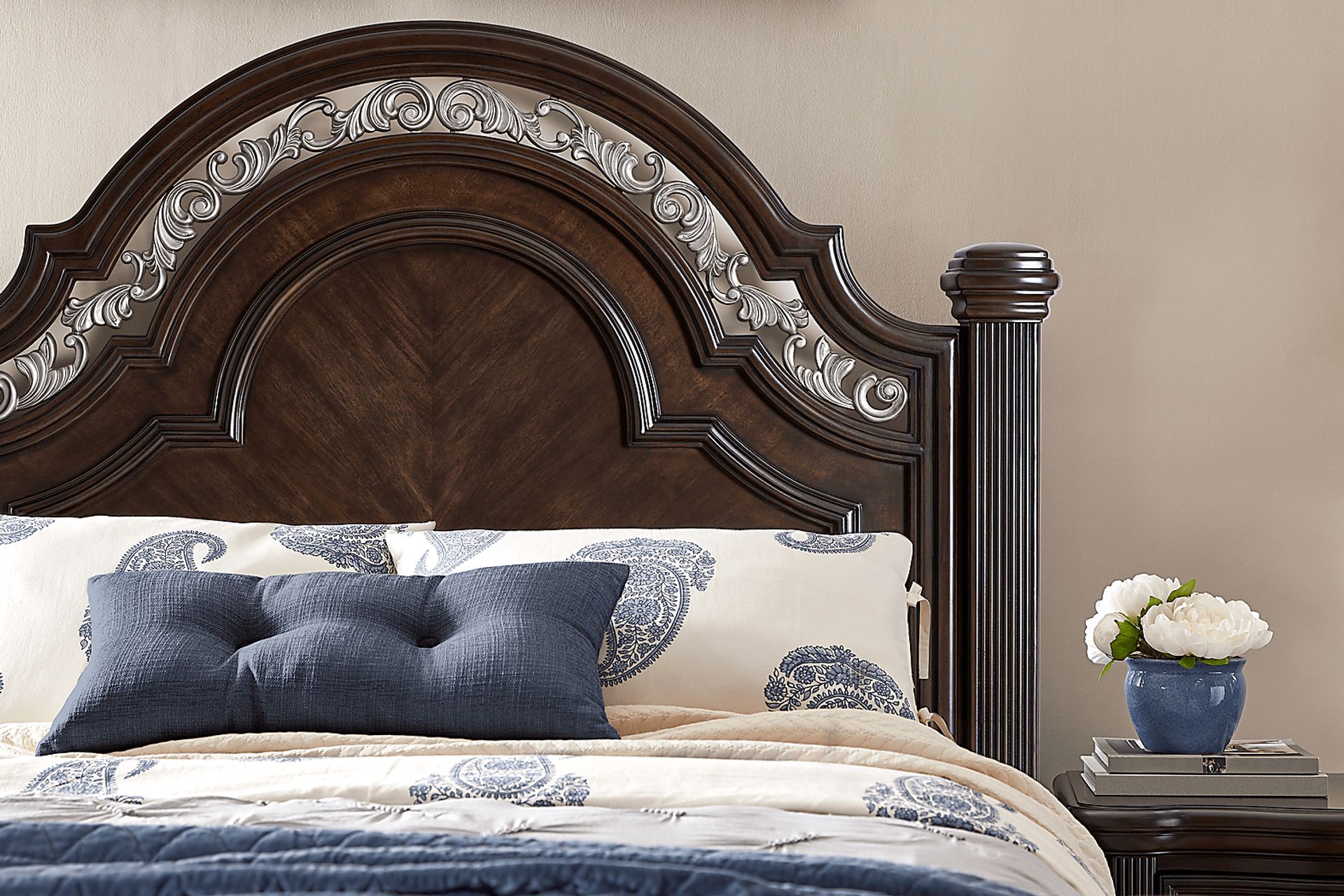 Gallagher Avenue Brown Dark Wood 3 Pc King Panel Bed | Rooms Gallagher Avenue Brown Dark Wood 3 Pc King Panel Bed | Rooms