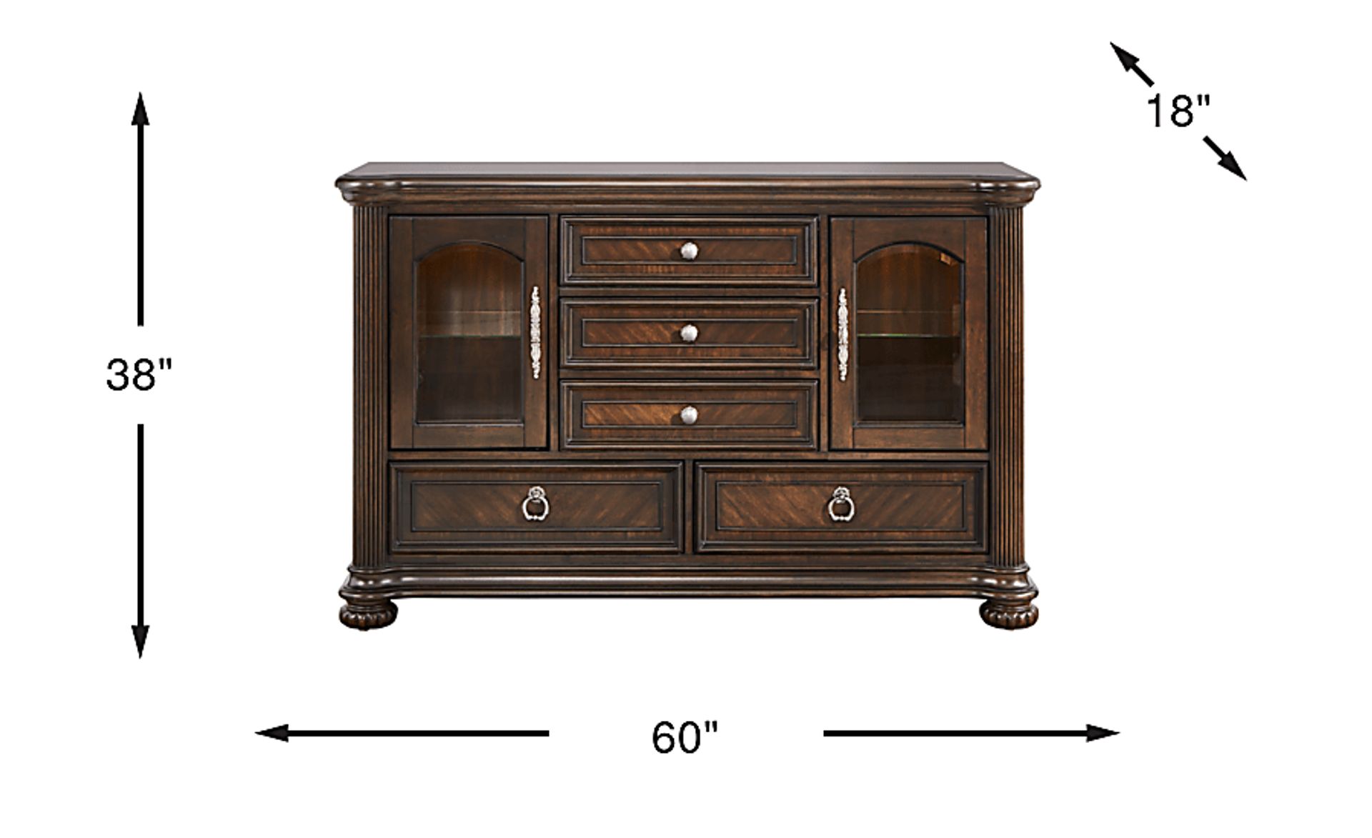 Dimension Image. Please refer to the Dimension Tab on this page for dimension details.