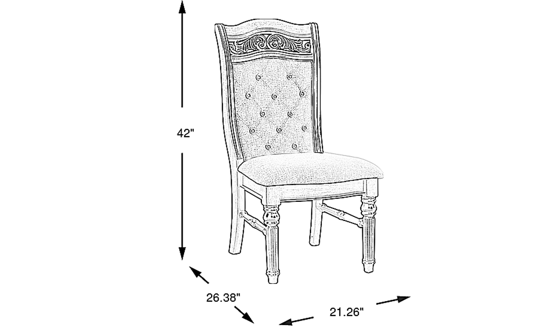 Gallagher Avenue Brown Upholstered Side Chair