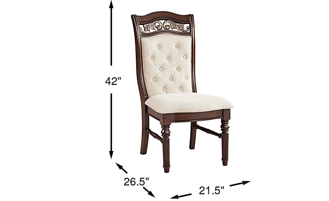 Gallagher Avenue Brown Upholstered Side Chair