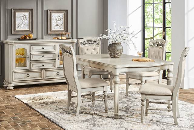 Gallagher Avenue White 5 Pc Dining Room - Thumbnail - Image 1