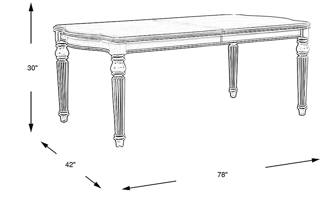 Gallagher Avenue White Dining Table