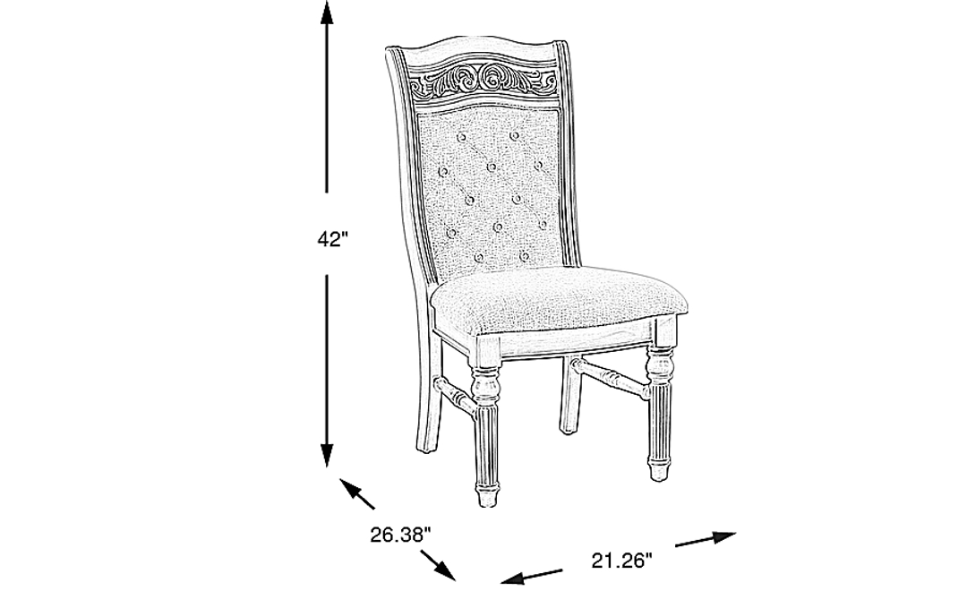 Gallagher Avenue White Upholstered Side Chair