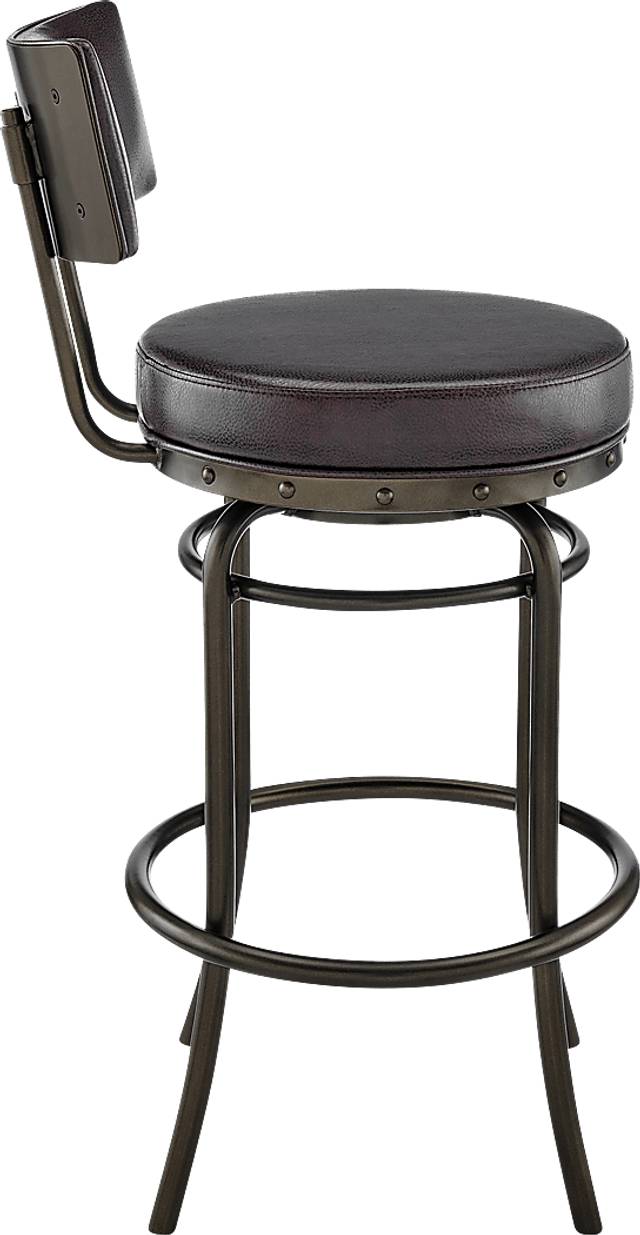 Gallaher Brown Swivel Counter Stool - Thumbnail - Image 4