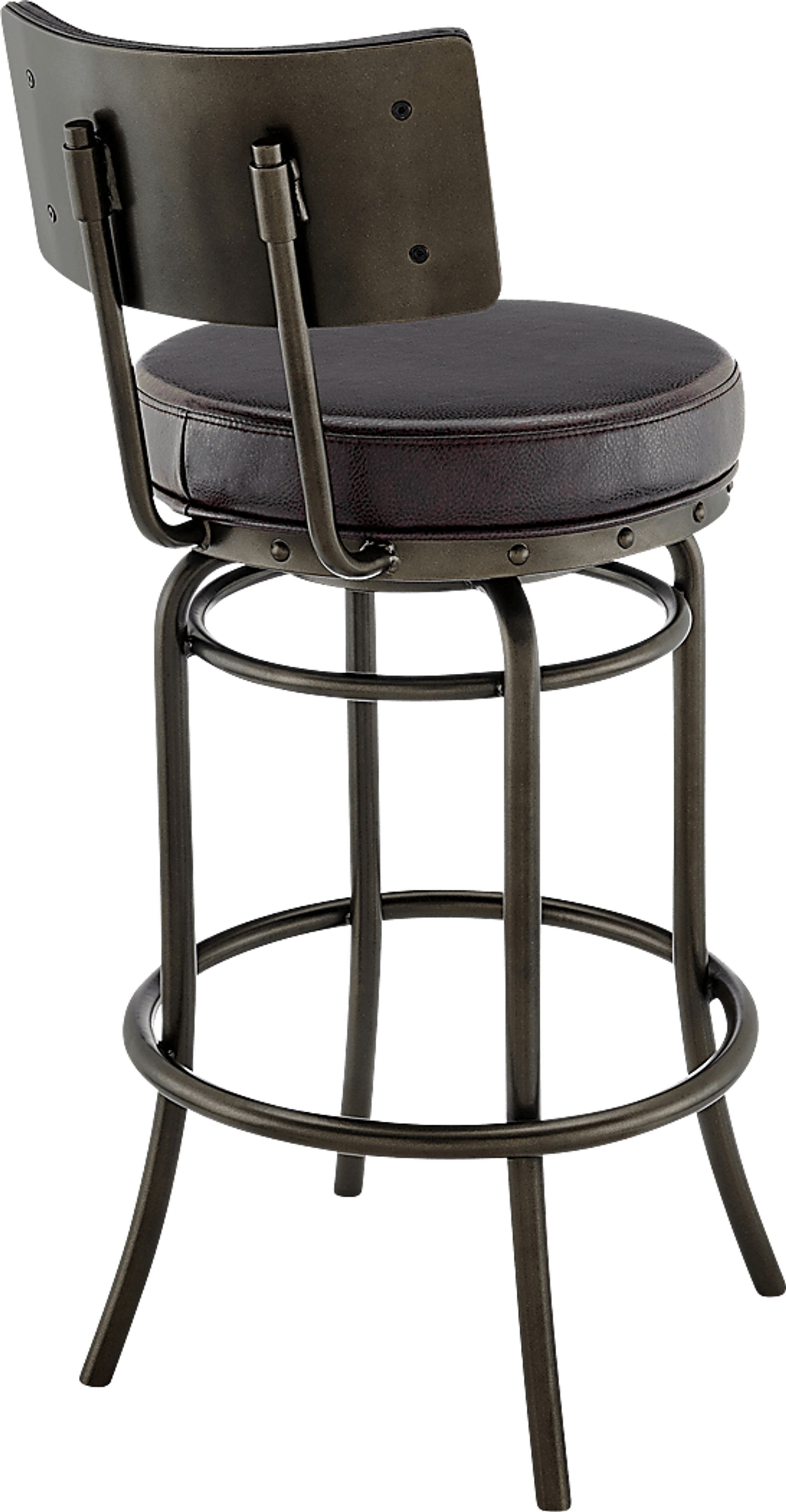 Gallaher Brown Swivel Counter Stool - Image 5