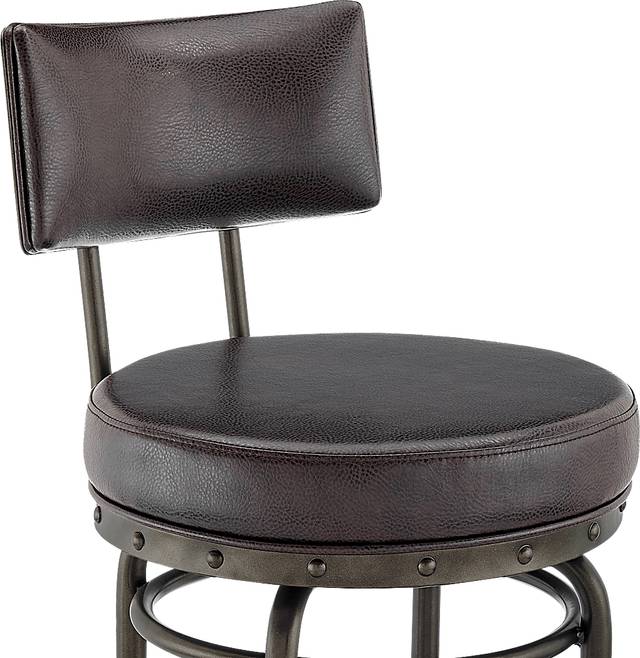 Gallaher Brown Swivel Counter Stool - Thumbnail - Image 7