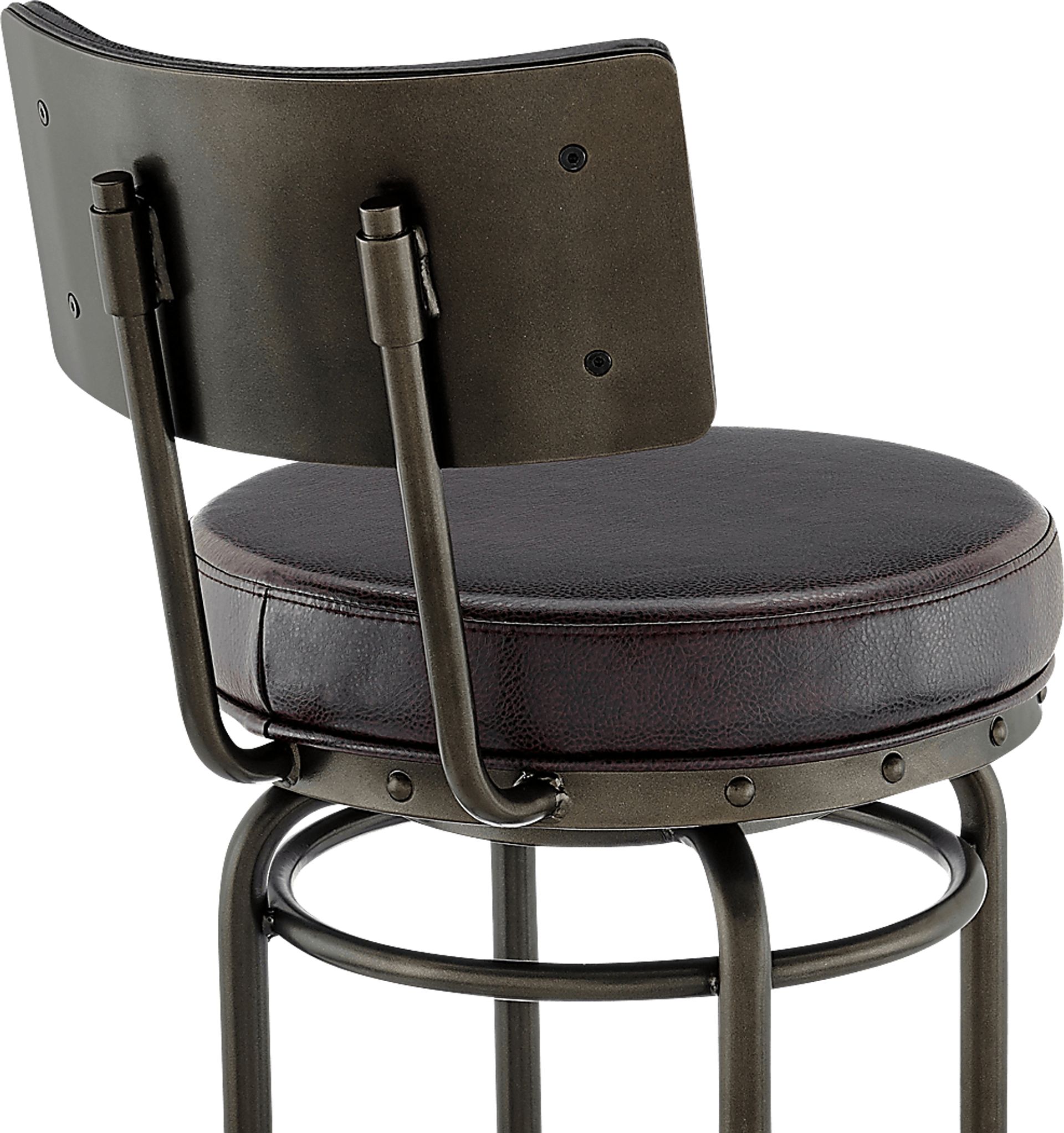 Gallaher Brown Swivel Counter Stool - Image 8