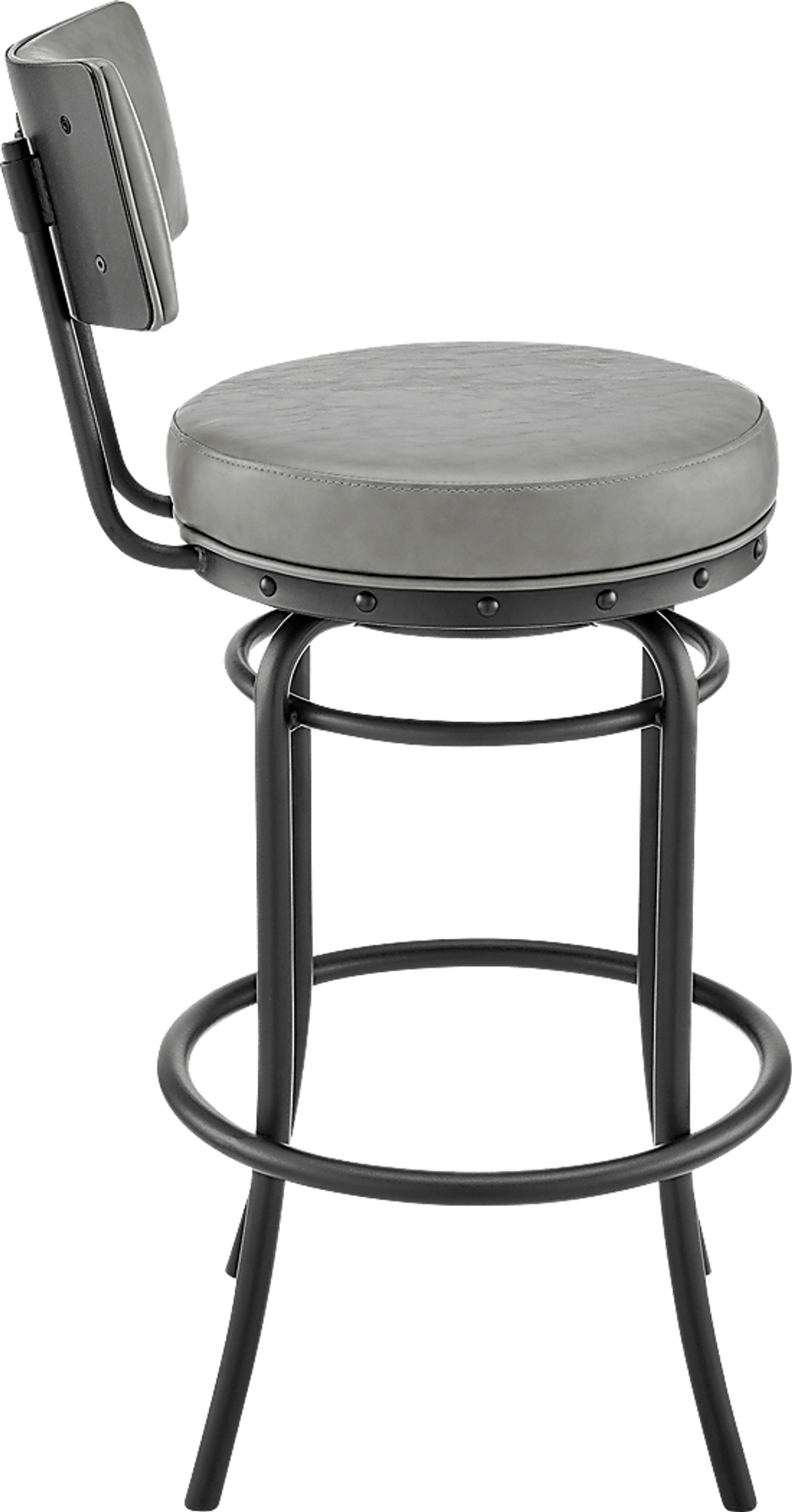 Gallaher Gray Swivel Counter Stool - Image 4