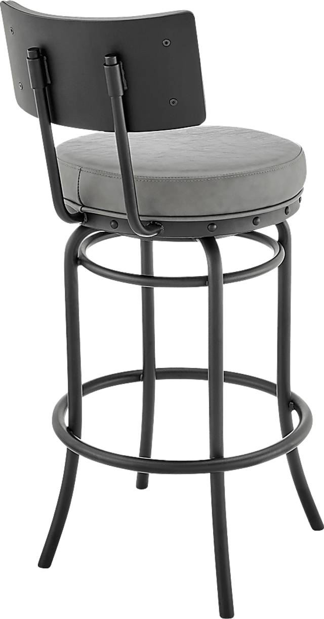 Gallaher Gray Swivel Counter Stool - Thumbnail - Image 5