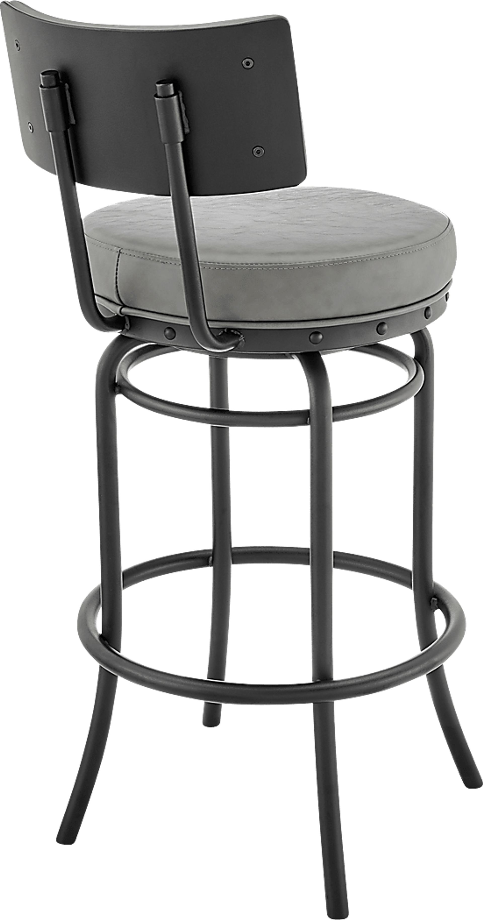 Gallaher Gray Swivel Counter Stool - Image 5