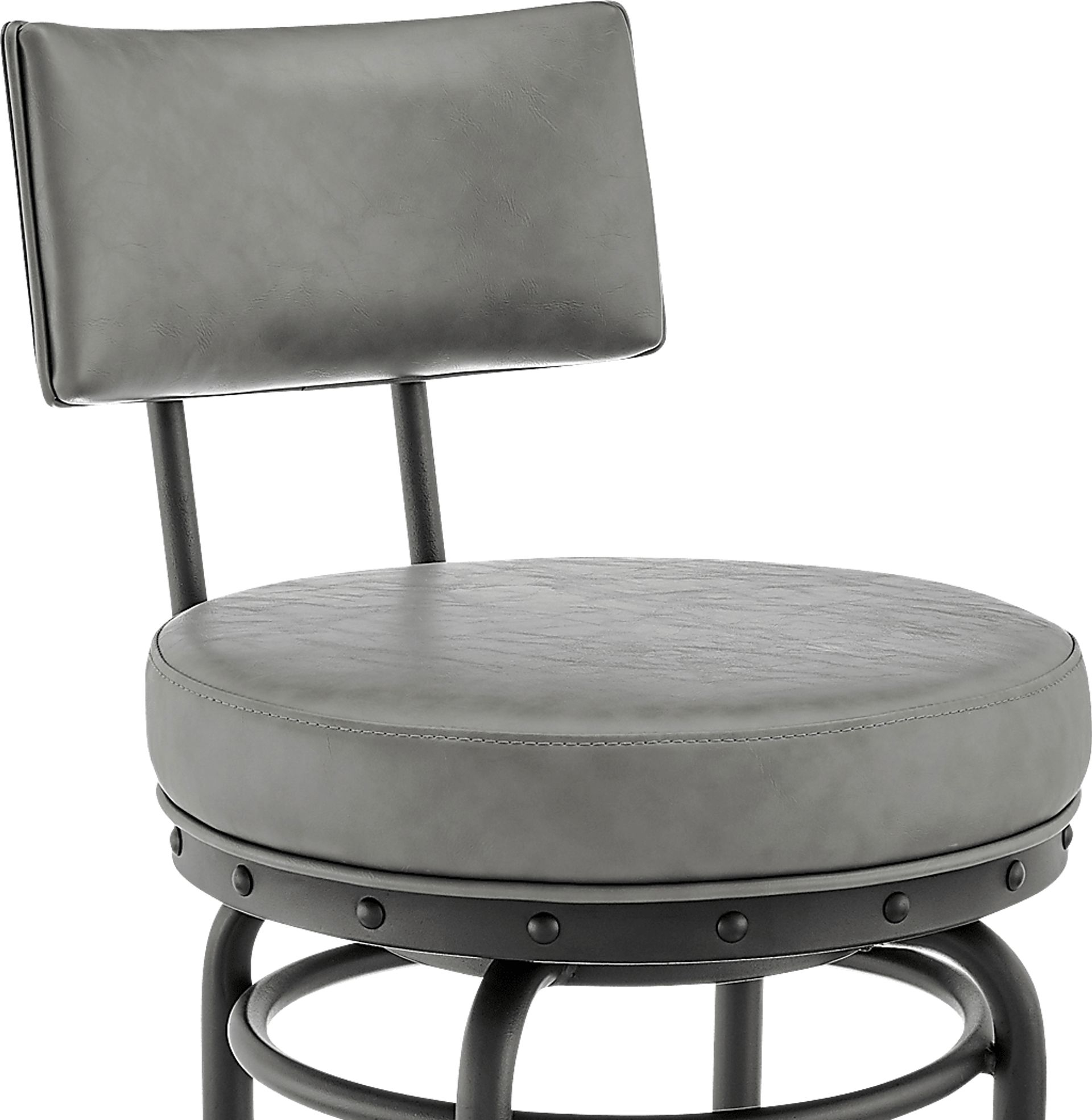 Gallaher Gray Swivel Counter Stool - Image 7
