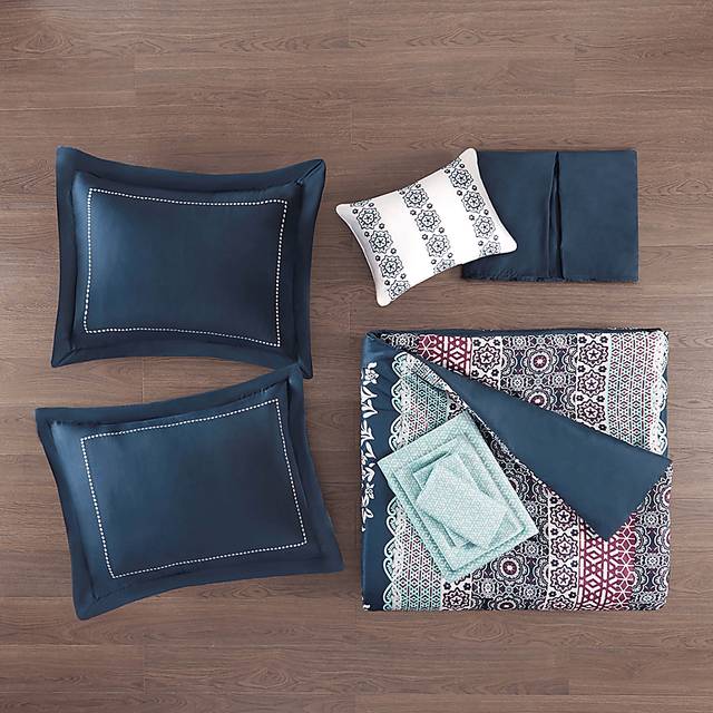 Gallaudet Blue Queen Comforter Set - Thumbnail - Image 9