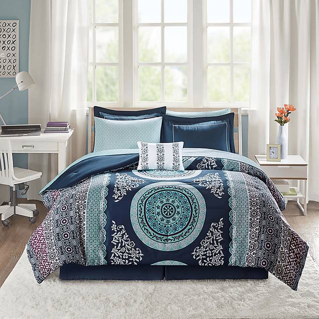 Kids Gallaudet Blue Twin Comforter Set - Thumbnail - Image 5