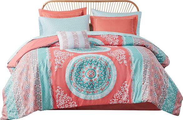 Gallaudet Red Twin Comforter Set