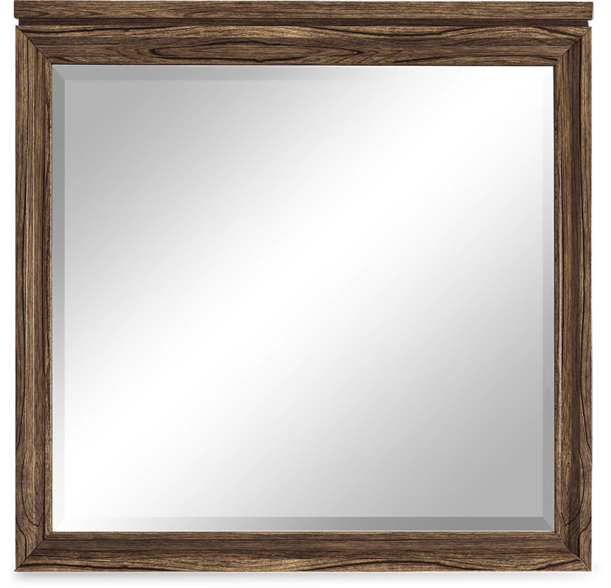 Gallery Zone Saddle Dark Wood Mirror - Rooms To Go