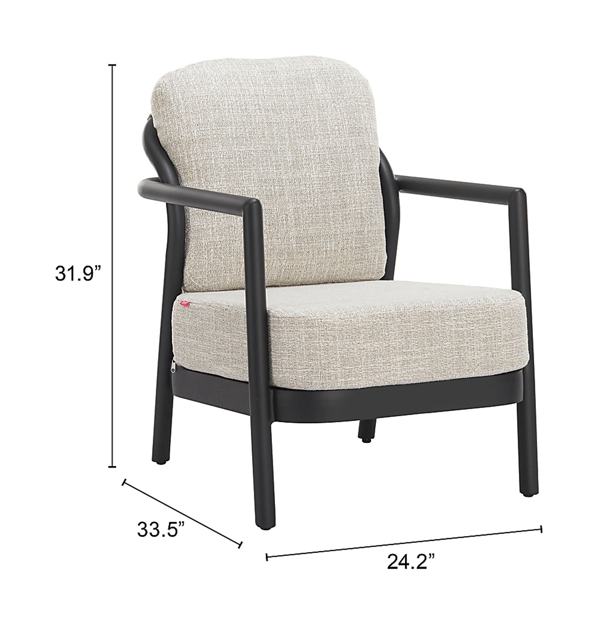 Gallia Beige Accent Chair - Image 2