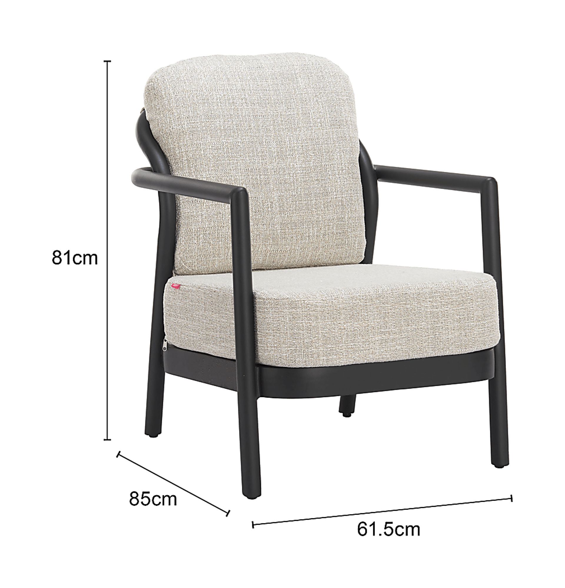 Gallia Beige Accent Chair - Image 3