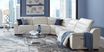 Gallia Way Leather 5 Pc Dual Power Reclining Sectional