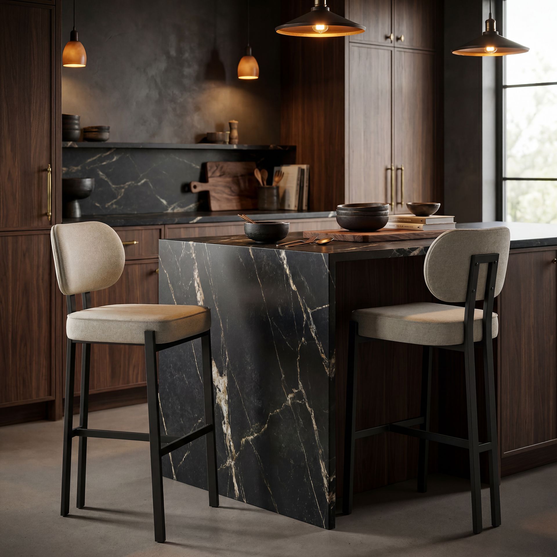 Gallico Cream Bar Stool - Image 3