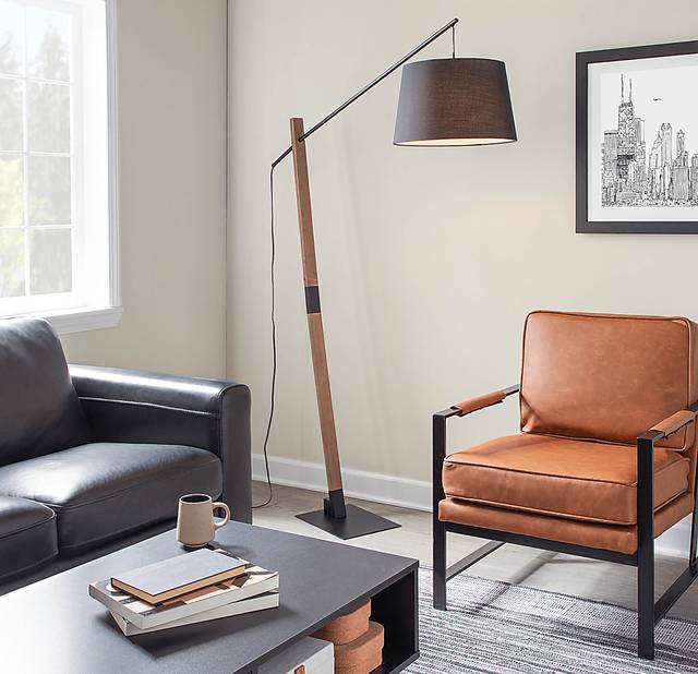 Gallop Hollow Black Floor Lamp - Thumbnail - Image 2