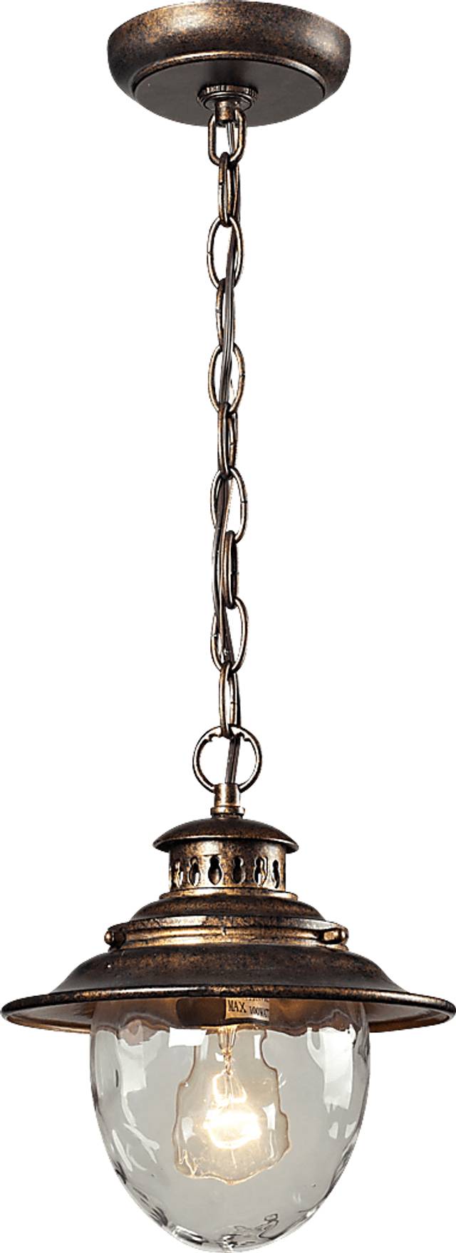 Gallsberry Brown Outdoor Chandelier - Thumbnail - Image 1