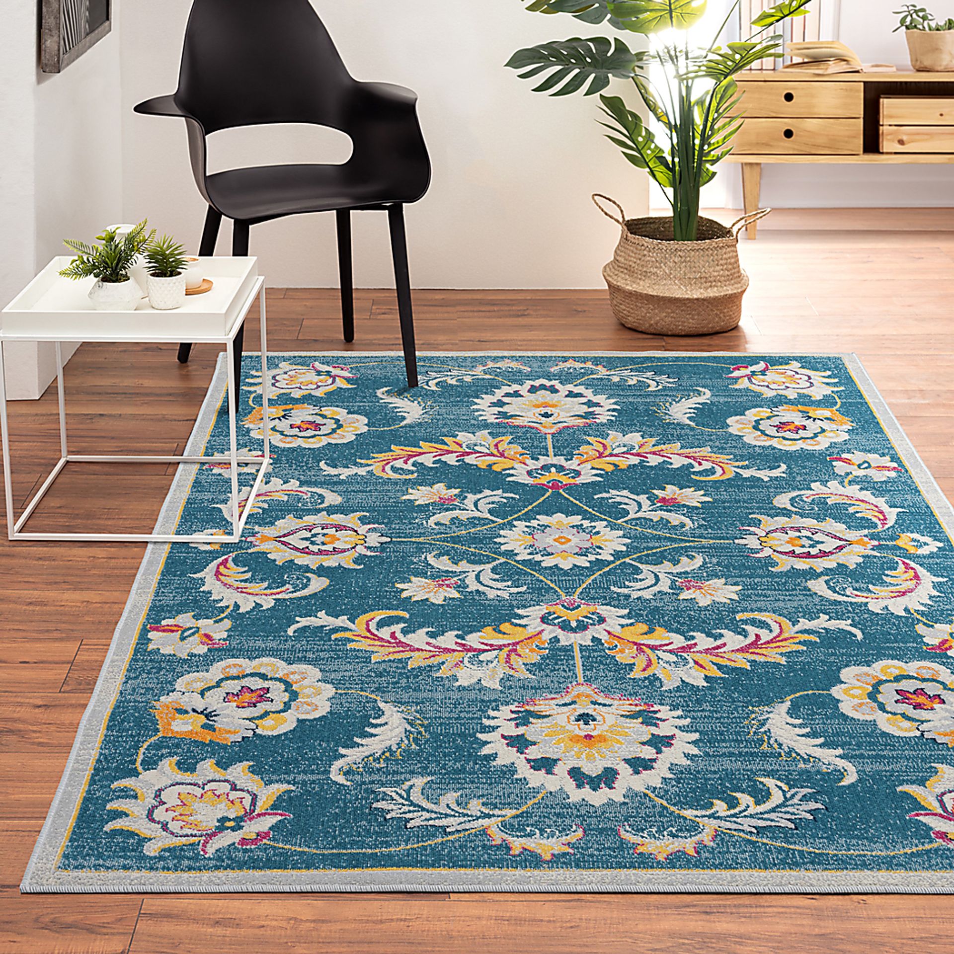 Galmu Blue 5'3 x 7'10 Indoor/Outdoor Rug - Image 2