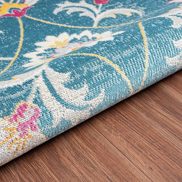 Galmu Blue 5'3 x 7'10 Indoor/Outdoor Rug - Thumbnail - Image 6