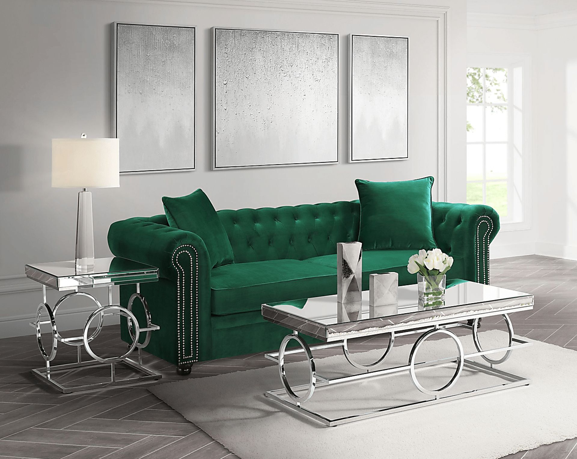Galsworthy Chrome End Table - Image 2