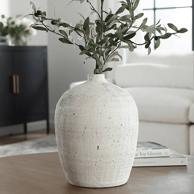 Galvan White Medium Vase - Thumbnail - Image 2