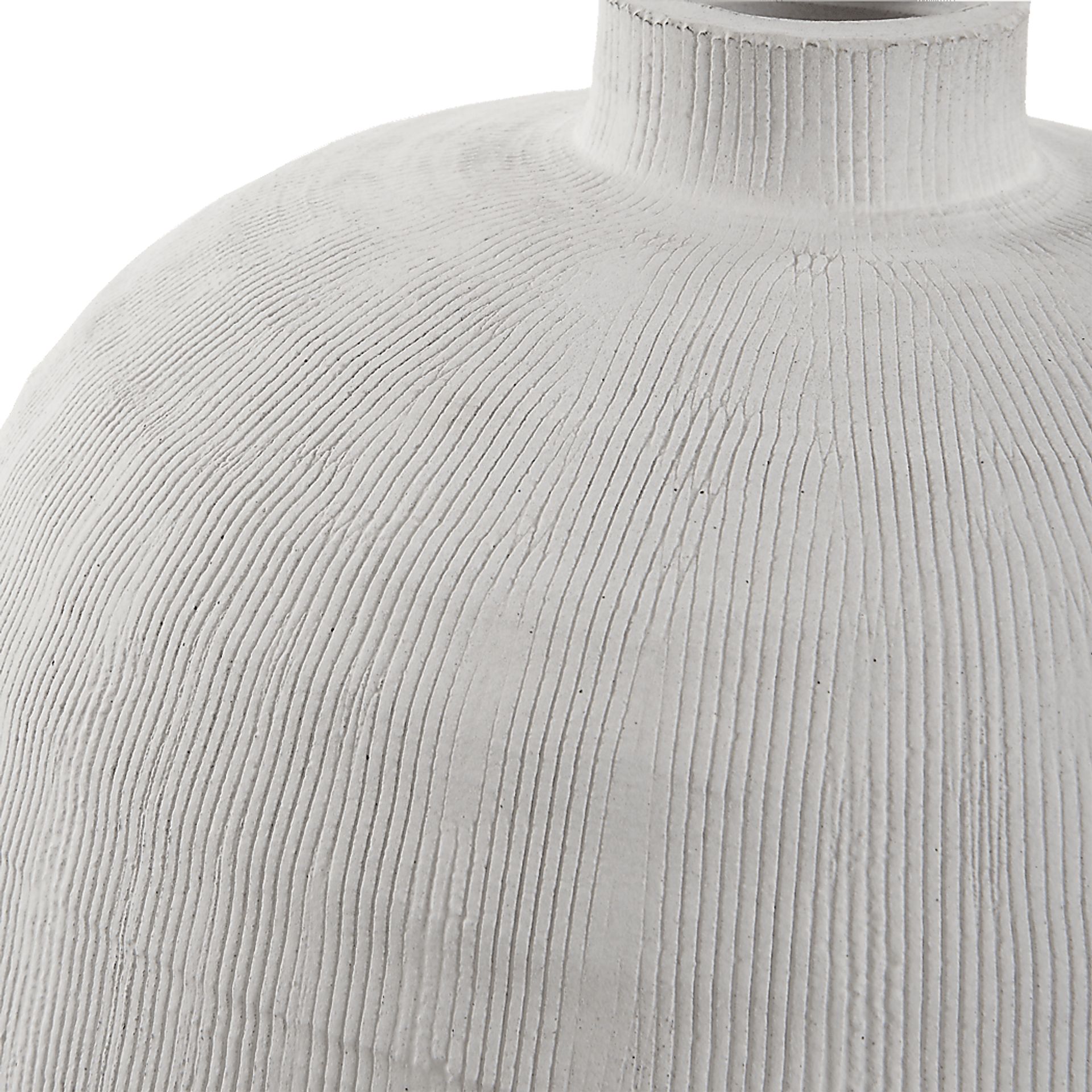 Galvan White Medium Vase - Image 4