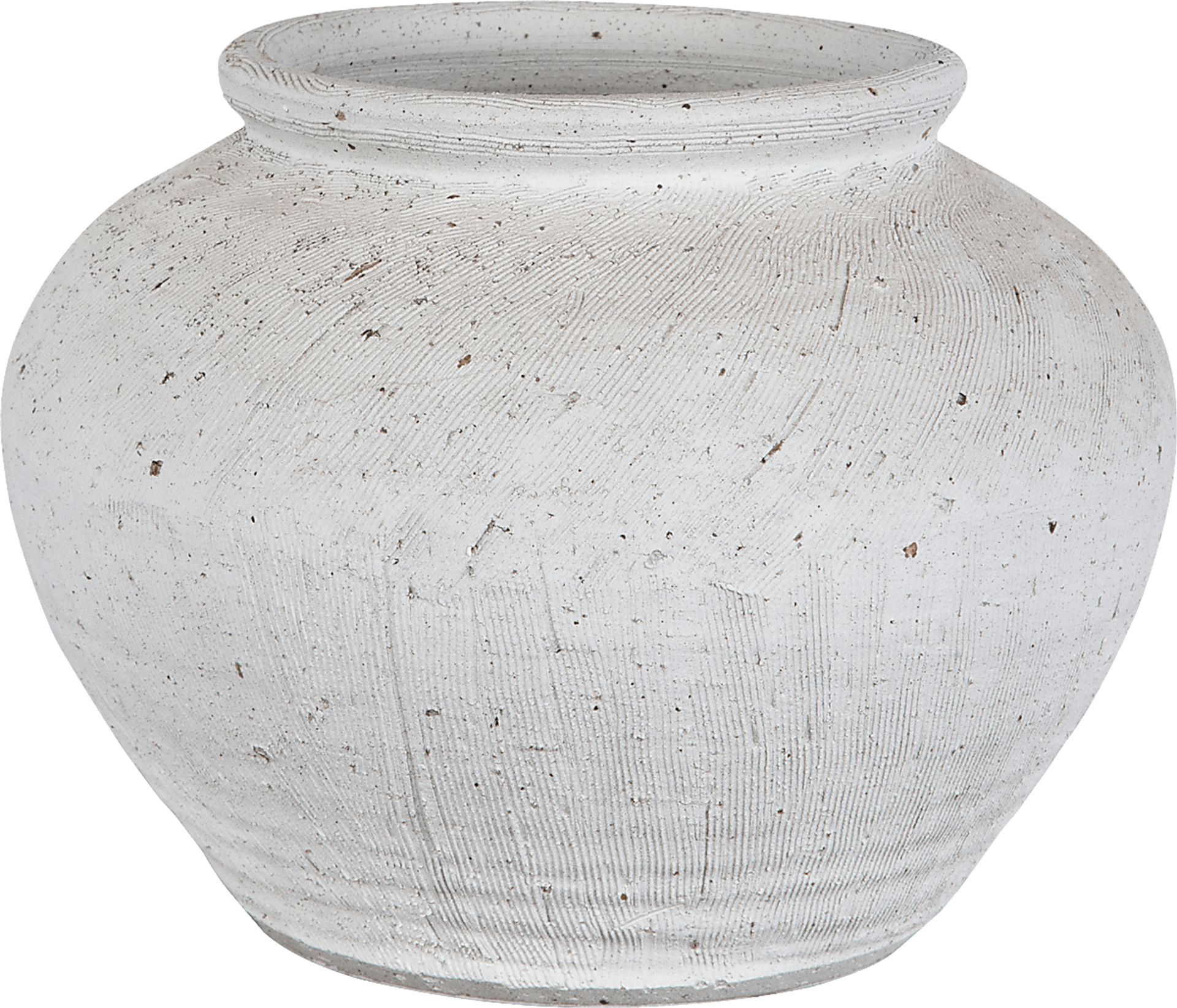Galvan White Round Vase - Image 6
