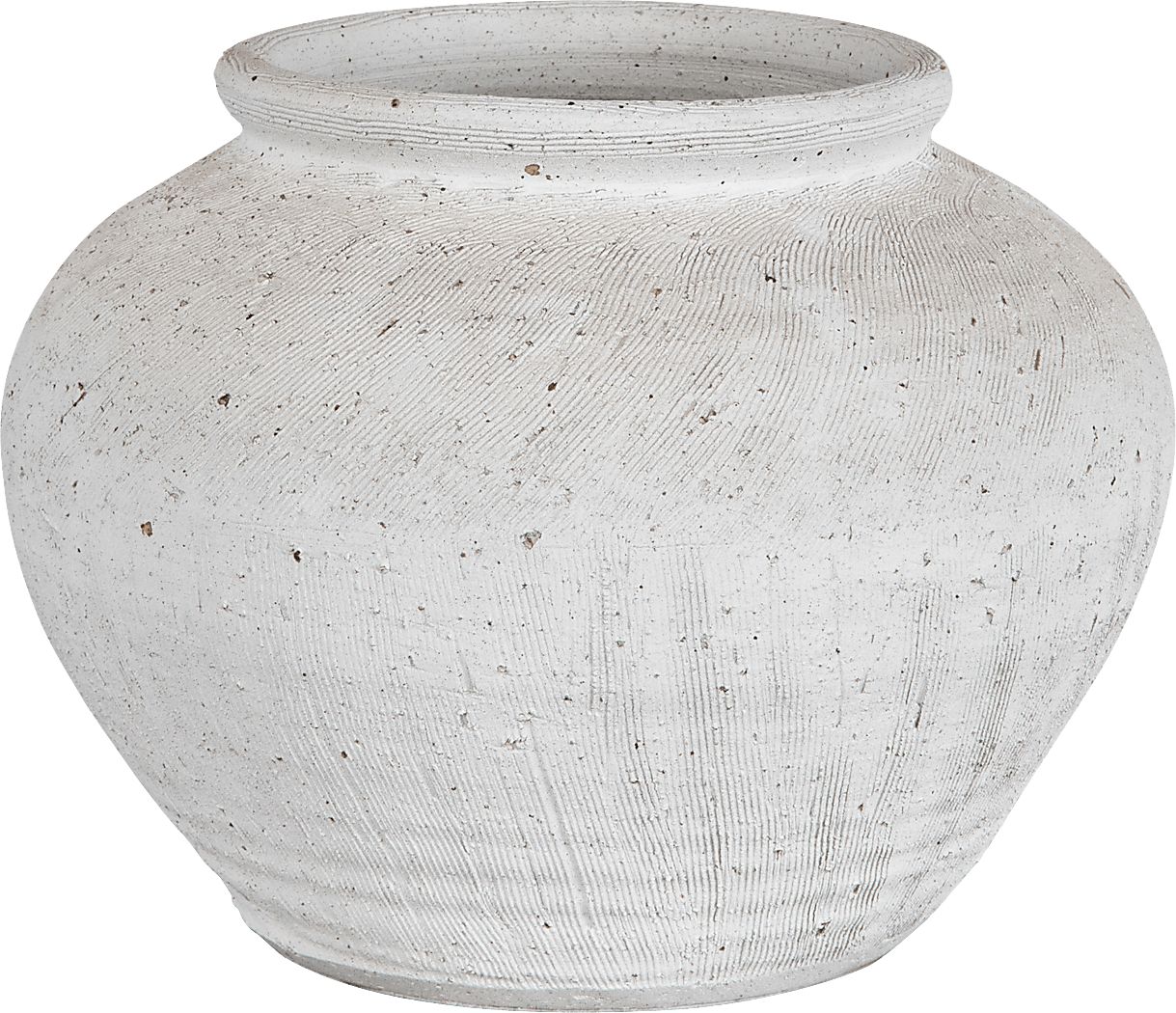 Galvan White Round Vase