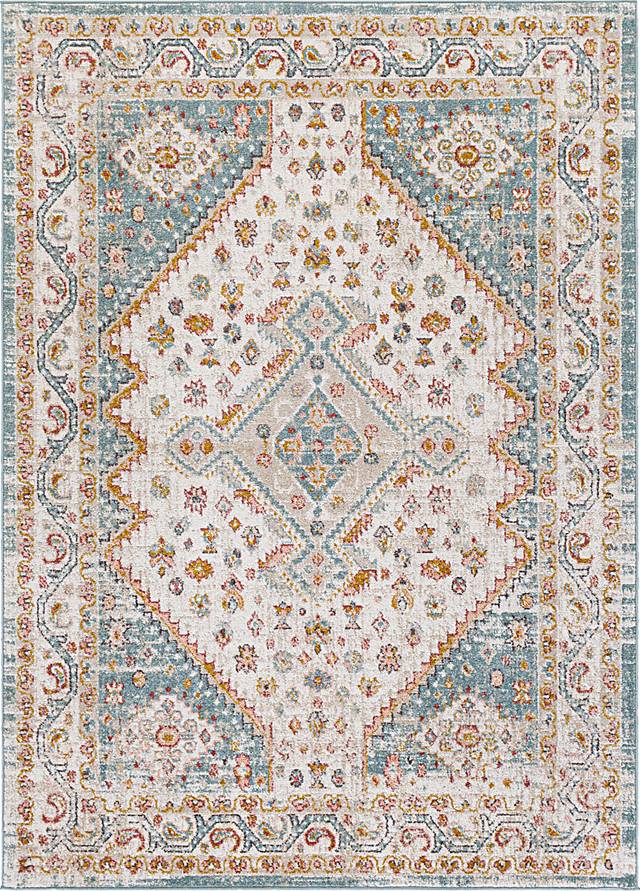 Galvyn Ivory 6'7 x 9' Rug - Thumbnail - Image 1