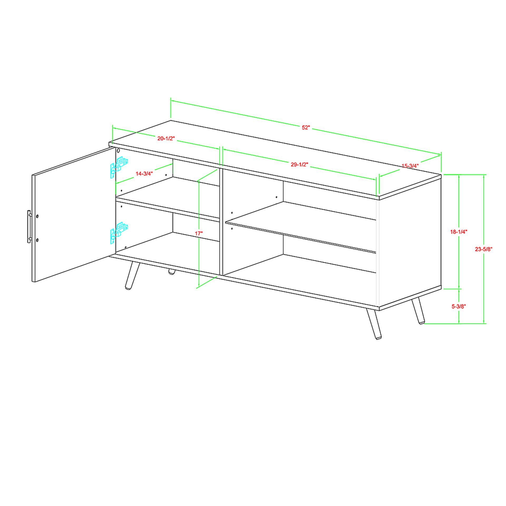 Galwan Walnut 52 in. Console - Image 6