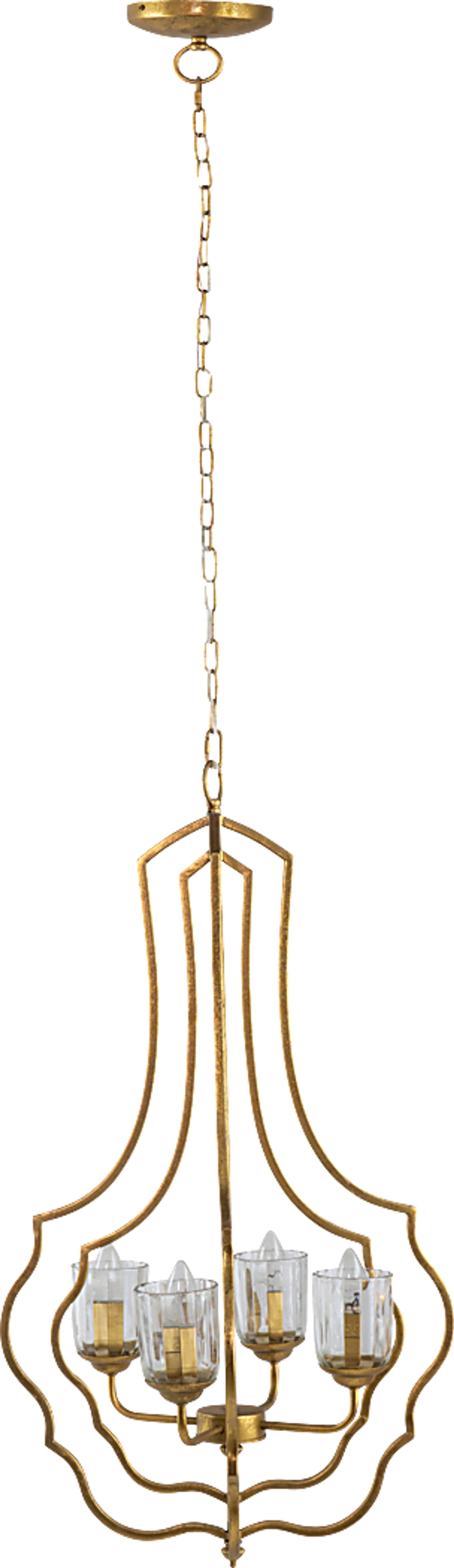 Galway Trail Gold Chandelier - Image 1