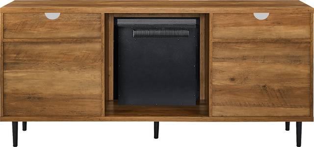Gamesford Brown 60 in. Console, With Electric Fireplace - Thumbnail - Image 3