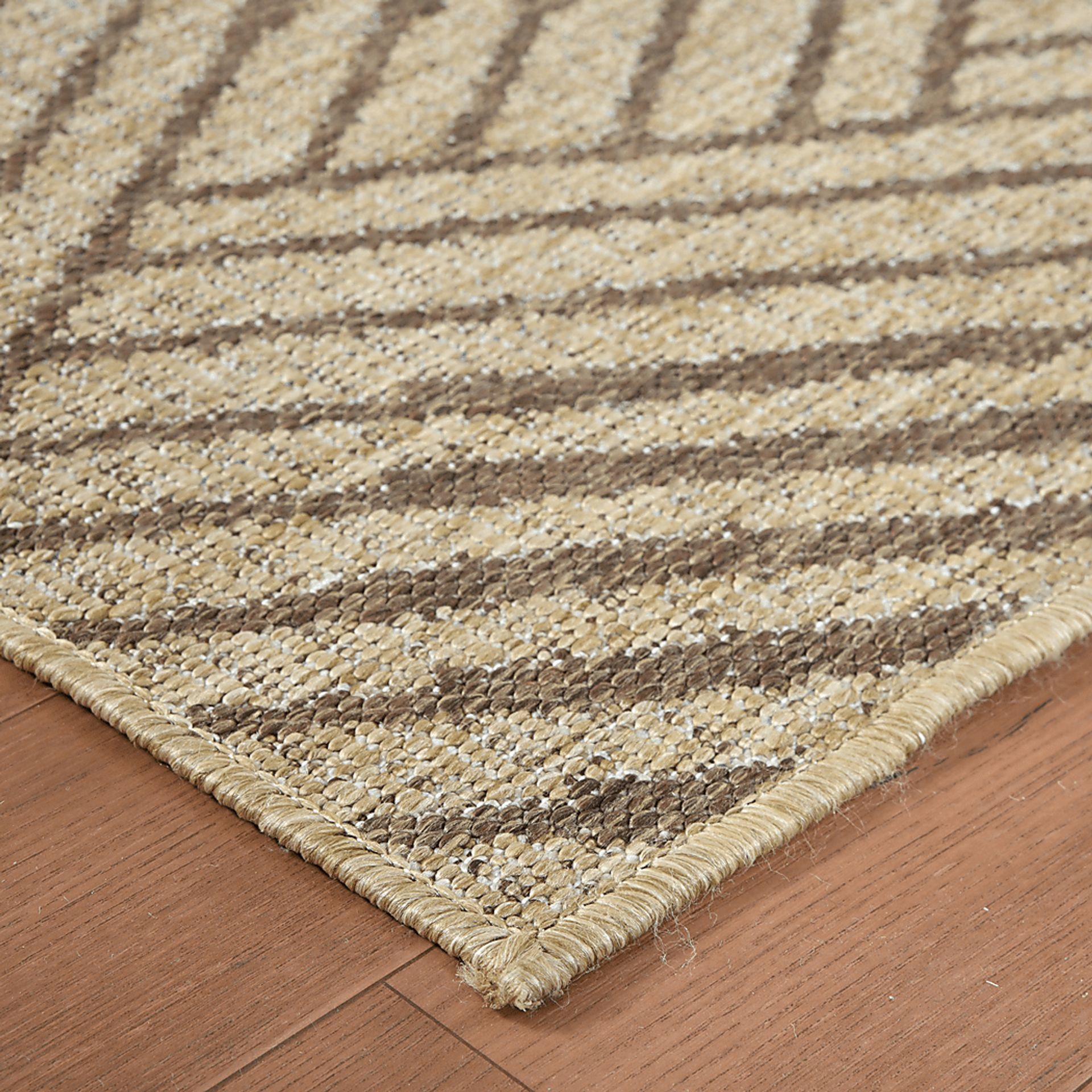 Gamuz Beige 5'3 x 8' Indoor/Outdoor Rug - Image 5