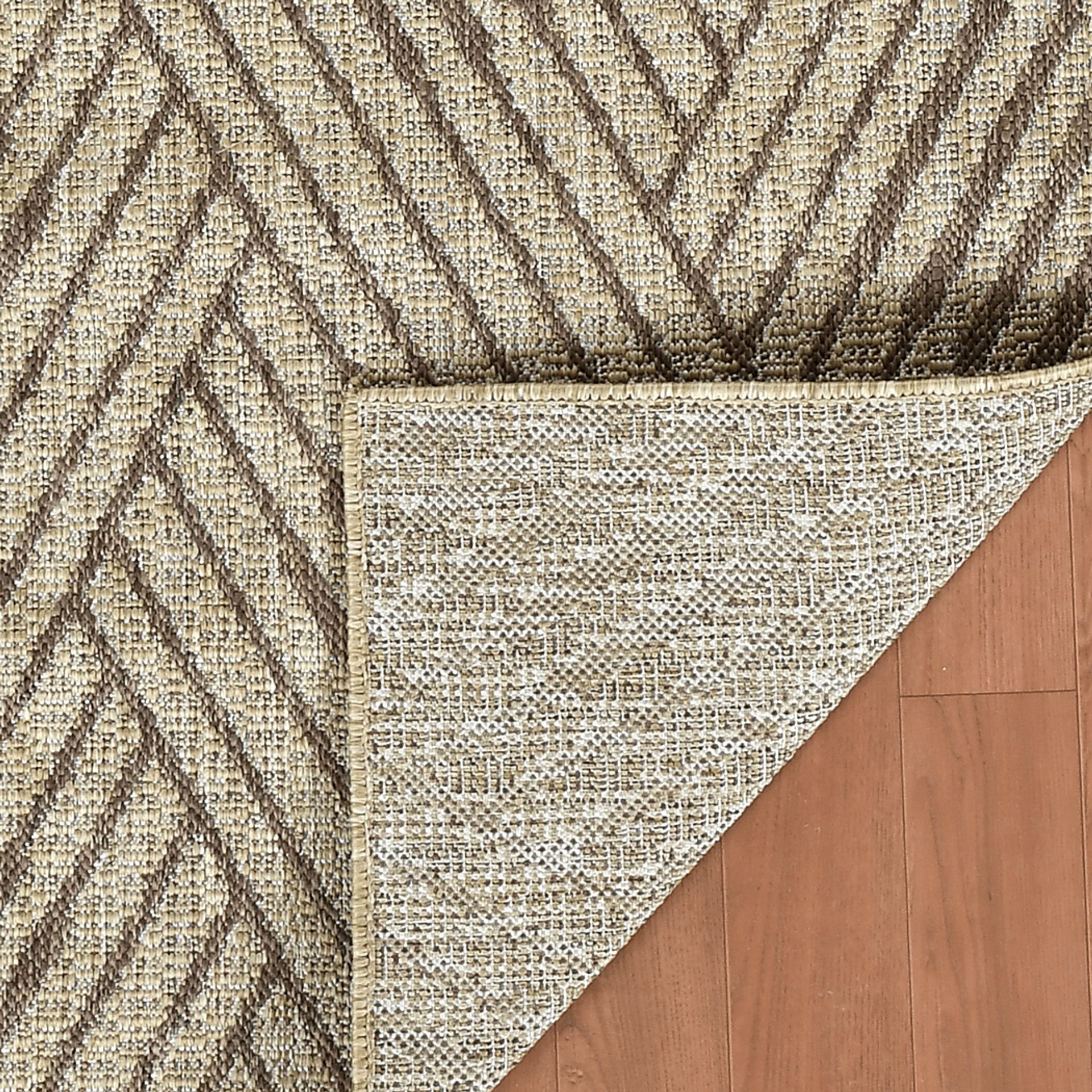 Gamuz Beige 5'3 x 8' Indoor/Outdoor Rug - Image 10