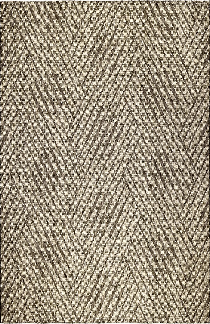 Gamuz Beige 5'3 x 8' Indoor/Outdoor Rug