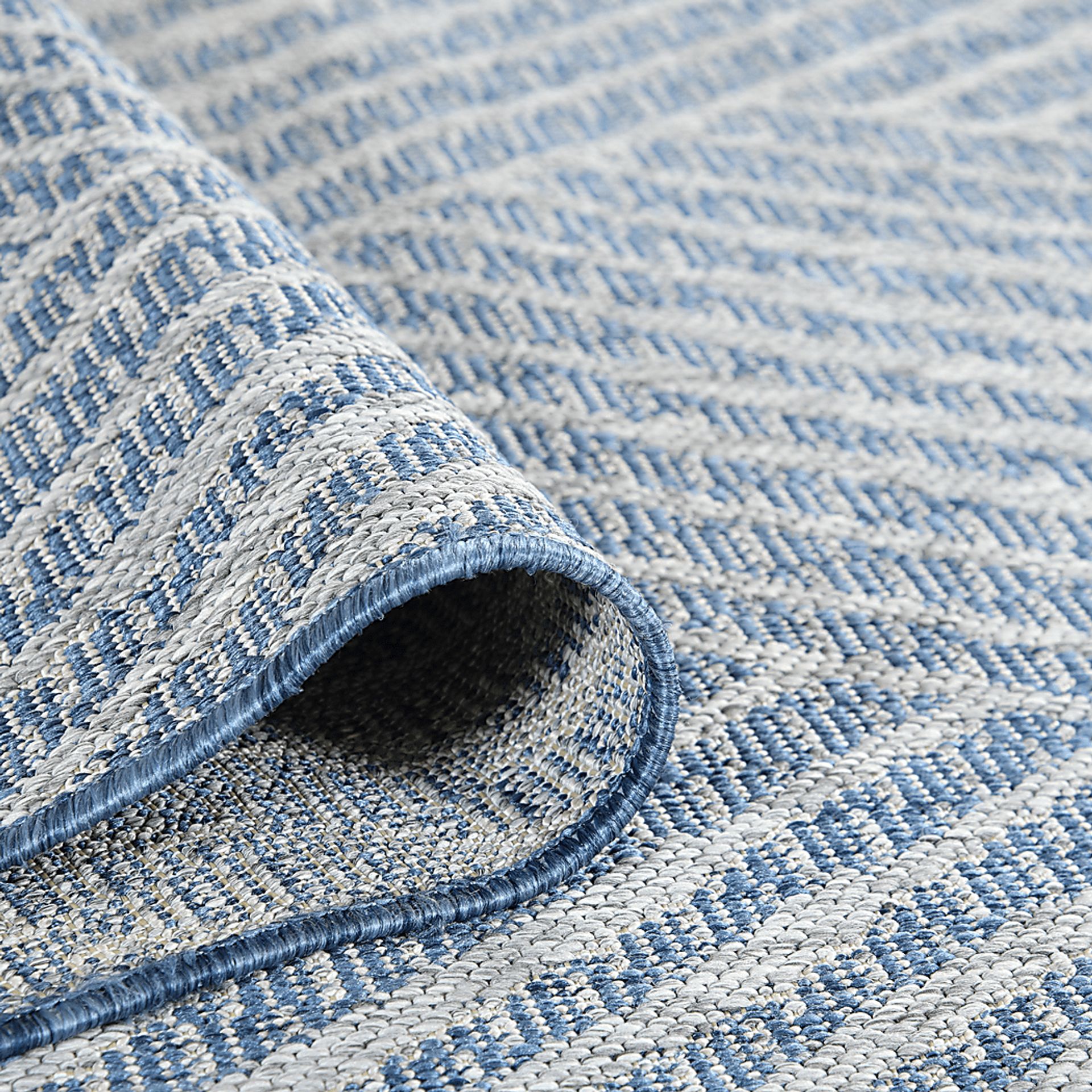 Gamuz Blue 5'3 x 8' Indoor/Outdoor Rug - Image 6