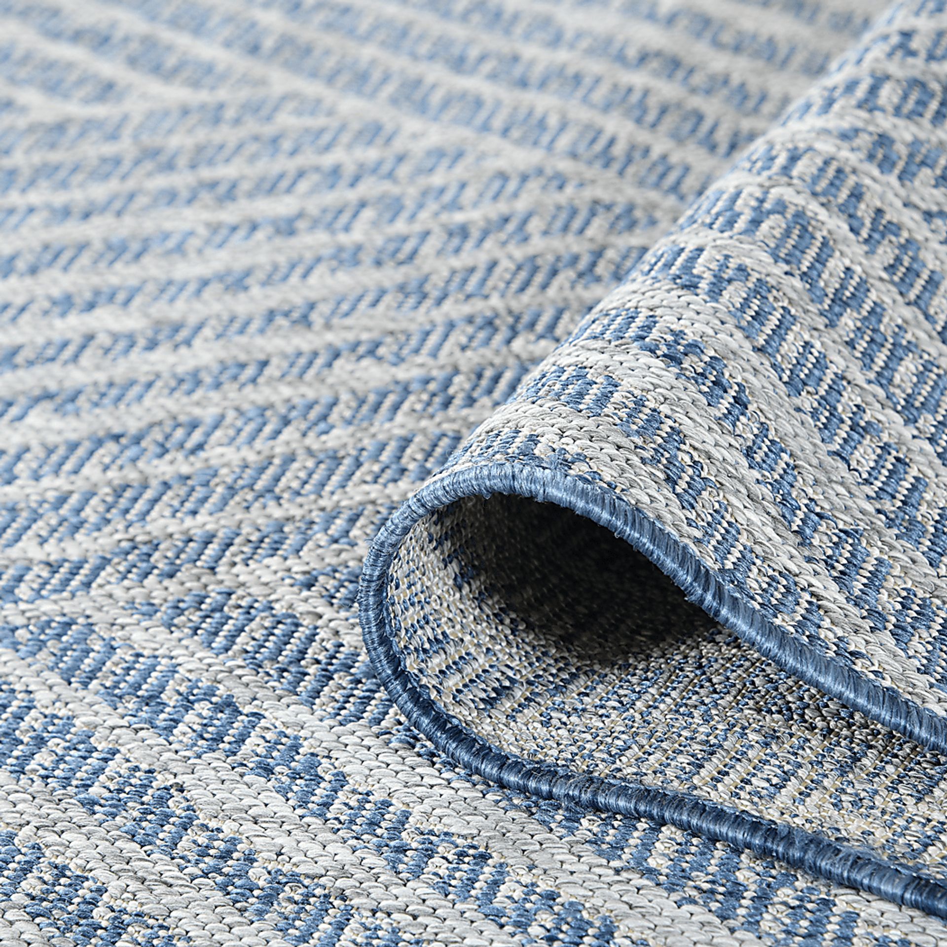 Gamuz Blue 5'3 x 8' Indoor/Outdoor Rug - Image 7