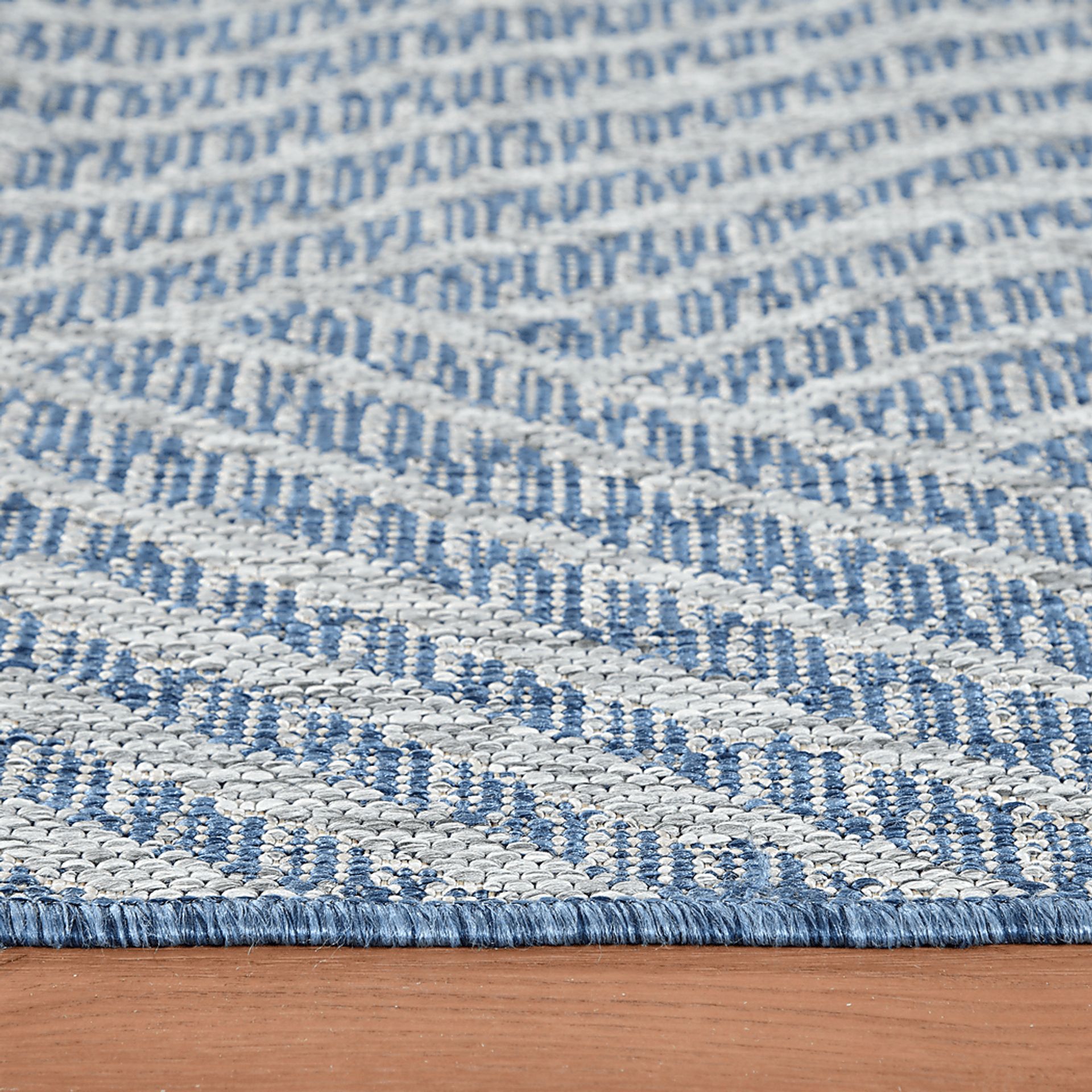Gamuz Blue 5'3 x 8' Indoor/Outdoor Rug - Image 8