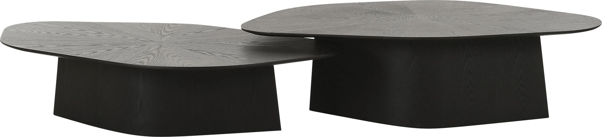 Gangiy III Black Nesting Cocktail Table, Set of 2 - Image 1