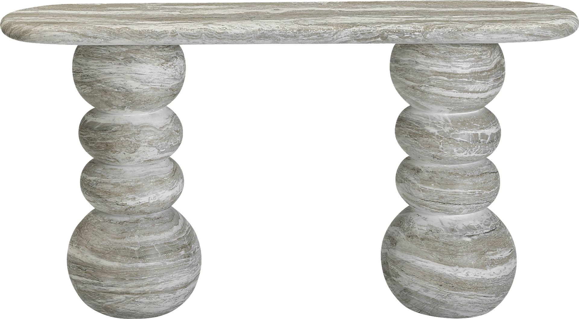 Ganrose Outdoor Gray Console Table - Image 3
