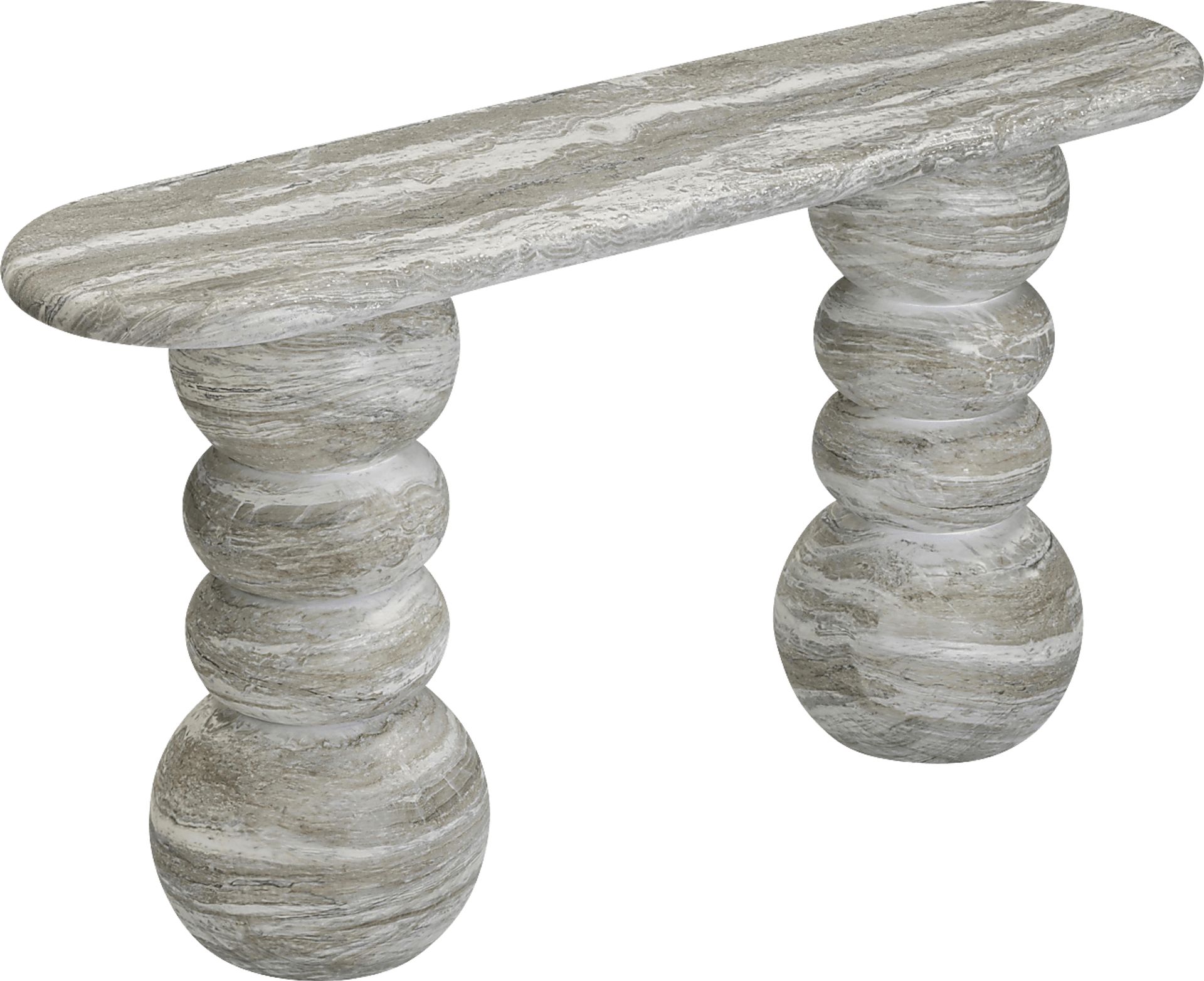 Ganrose Outdoor Gray Console Table - Image 4