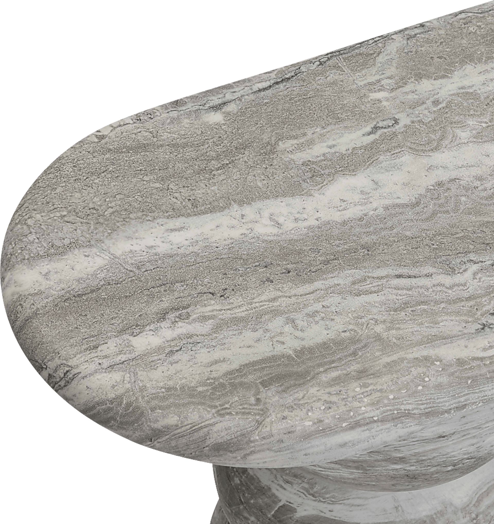 Ganrose Outdoor Gray Console Table - Image 8