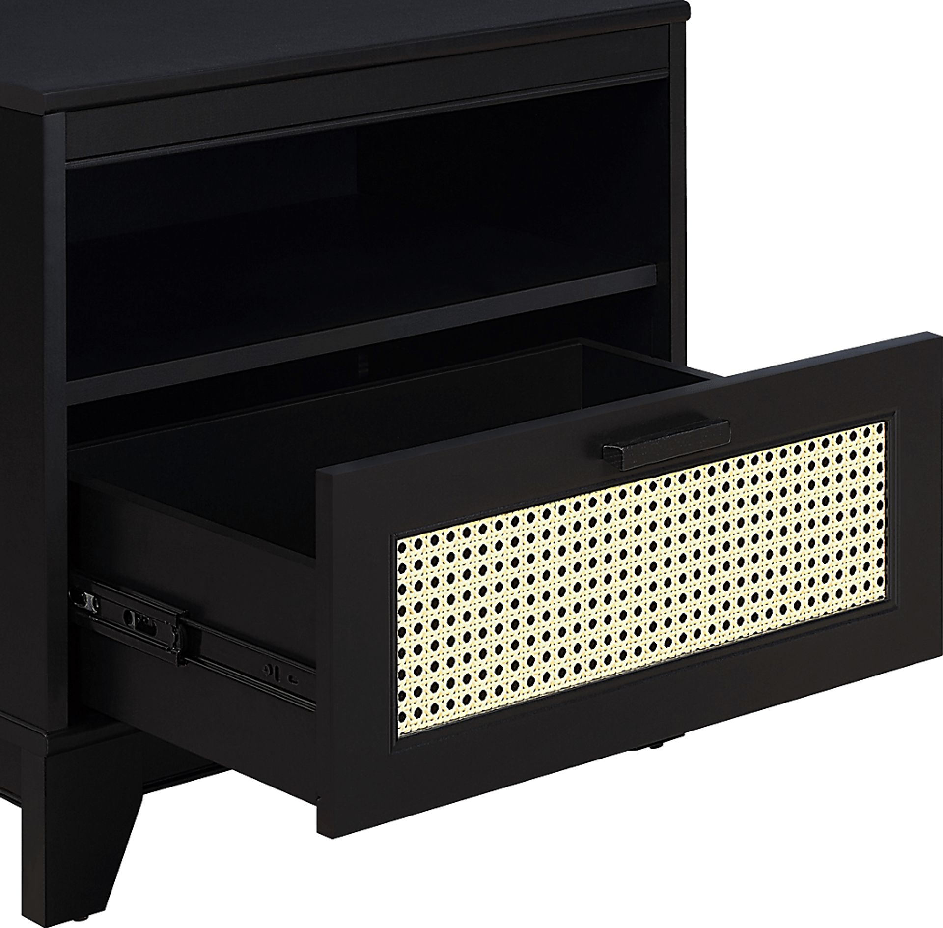 Gansons Black Nightstand - Image 9